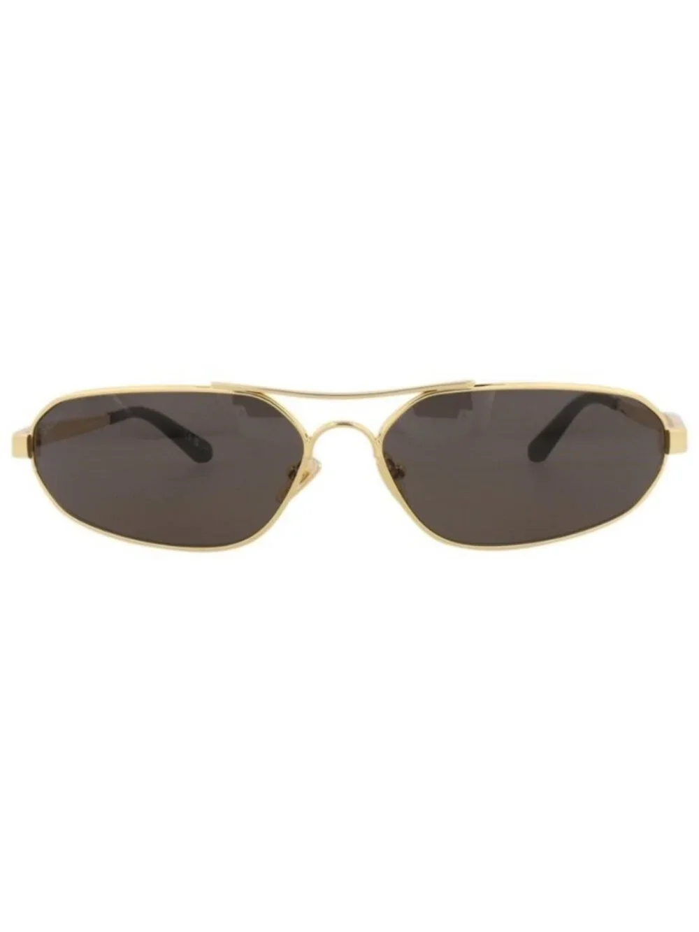 New Balenciaga Mens Shield/Wrap Gold Gold Grey Fashion Designer Sunglasses